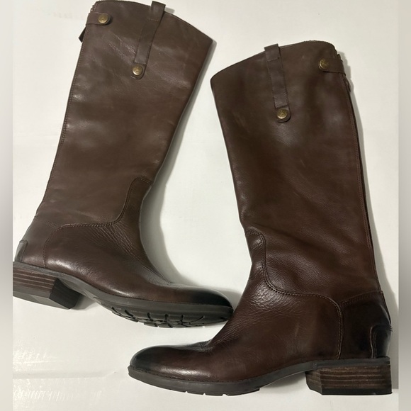 Sam Edelman Shoes - Sam Edelman Penny Equestrian brown boots. Very soft, full zip on back.